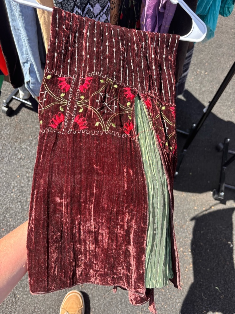 Whimsigoth Velvet Panel maxi